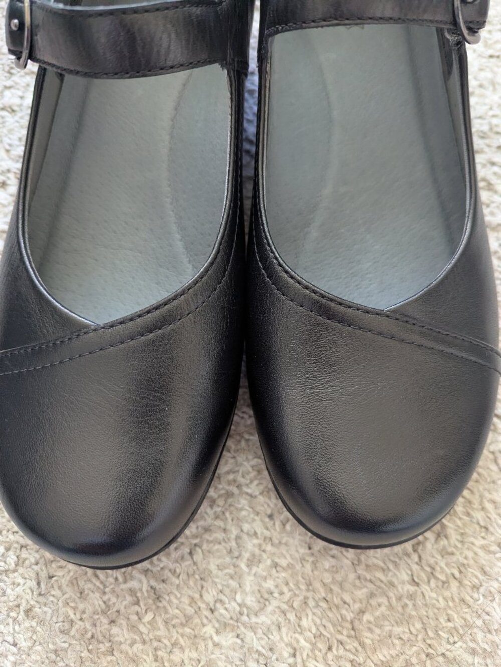 Dansko Women's Fawna Leather Mary Jane Pumps Black Milled Nappa Classic EU39 - Picture 8 of 10
